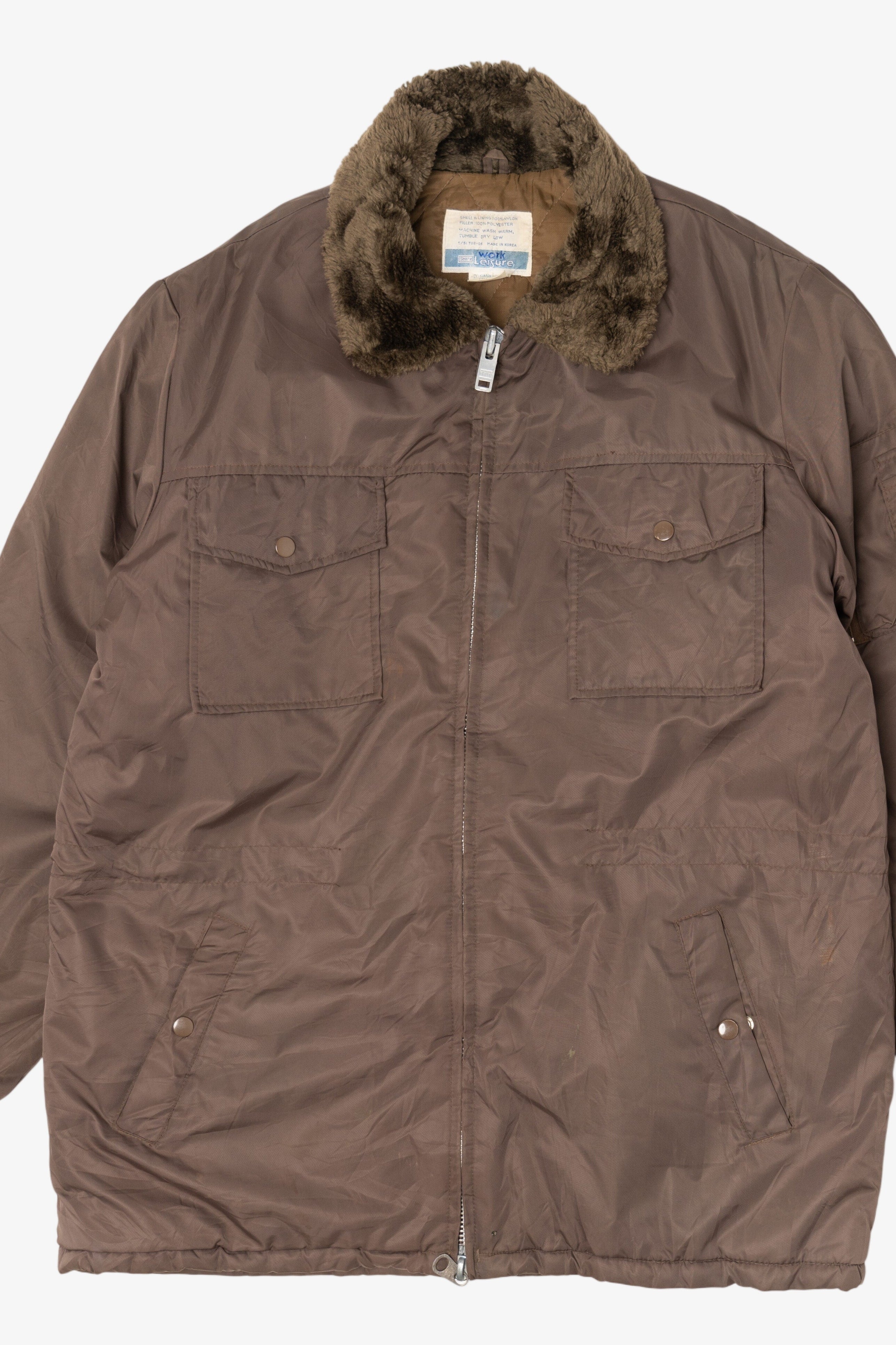 Vintage Brown Sears Work Leisure Jacket (1980s)