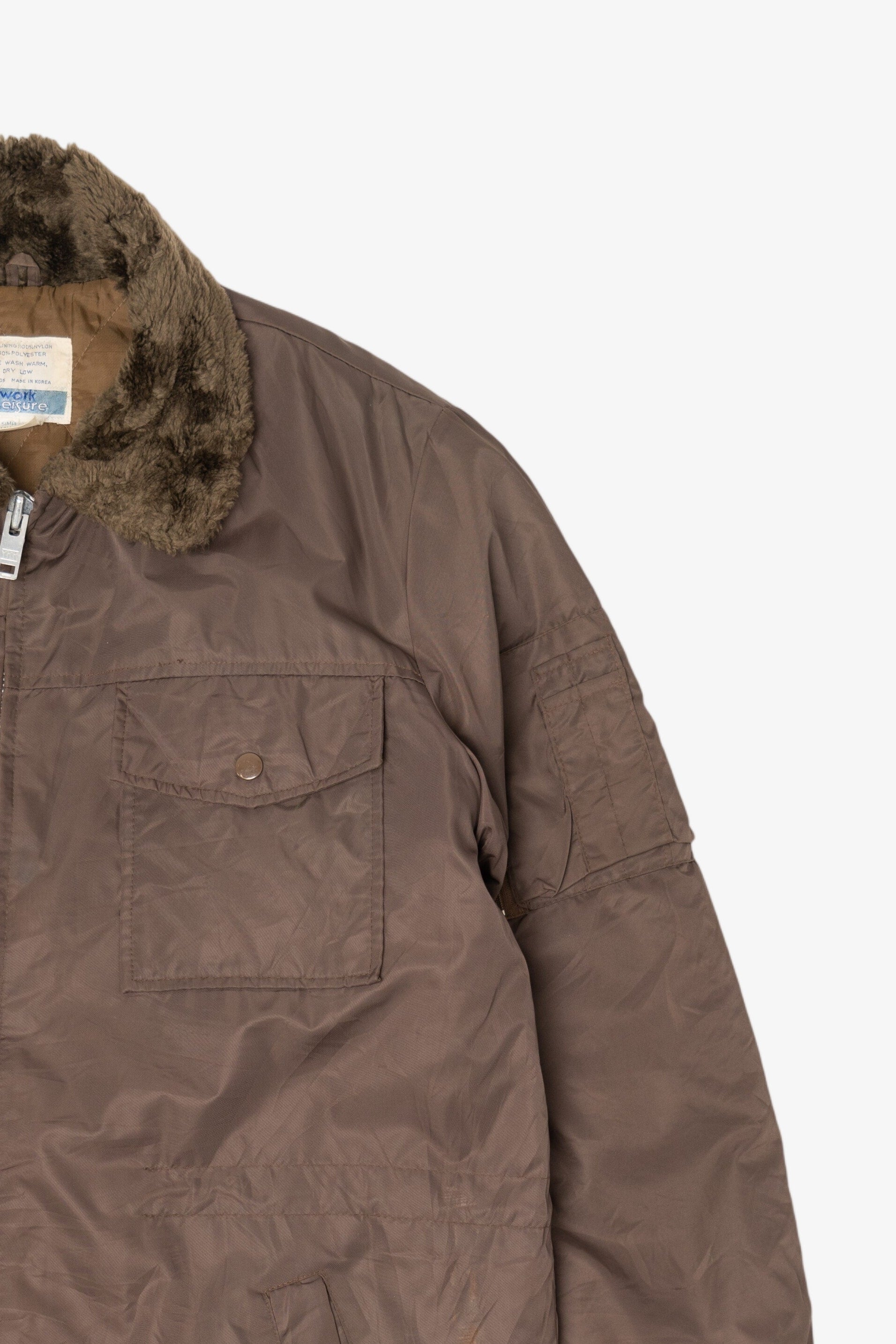 Vintage Brown Sears Work Leisure Jacket (1980s)