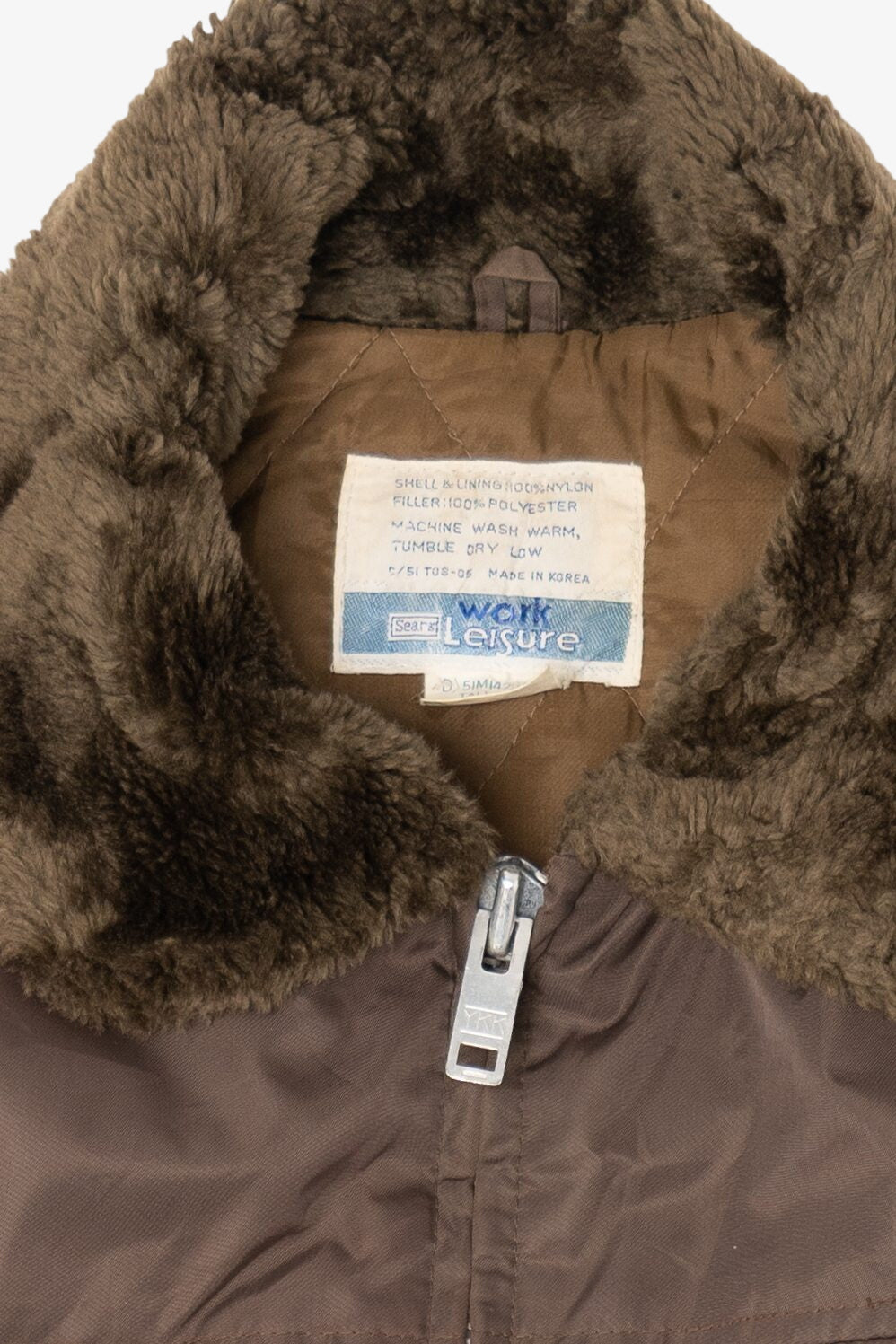 Vintage Brown Sears Work Leisure Jacket (1980s)