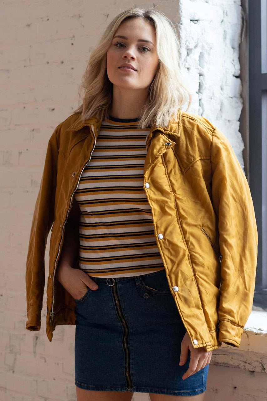 Mustard Nylon Jacket