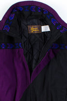 Black & Purple Winter Jacket
