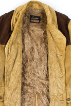 Golden Brown Patches Winter Coat