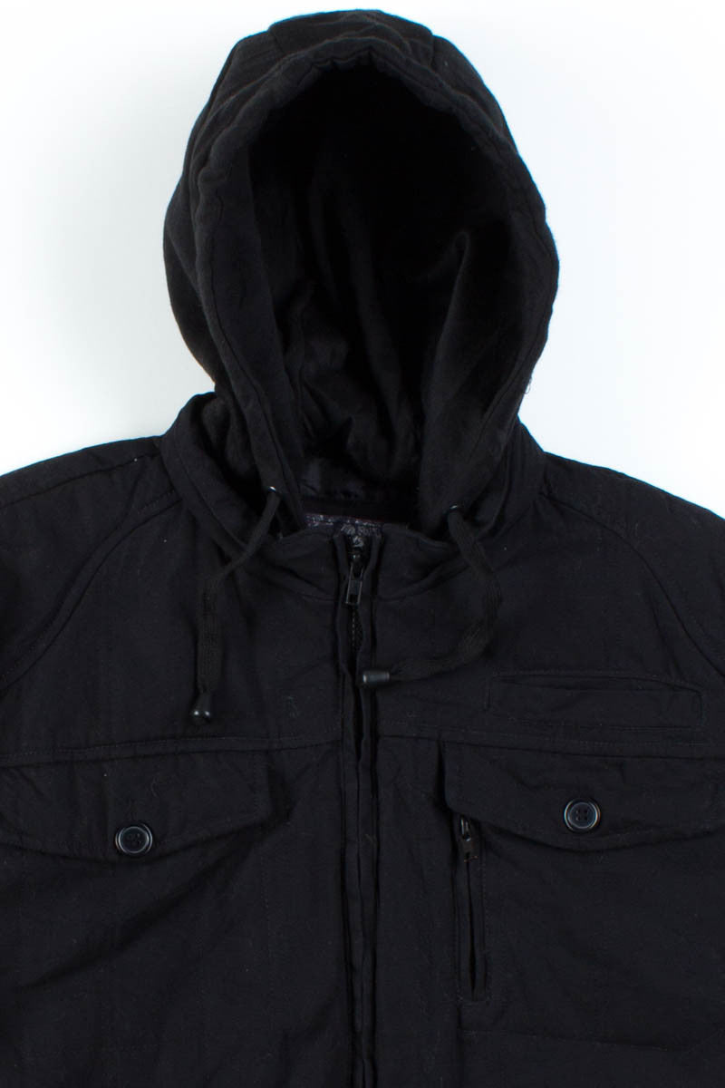 Black Hooded Jacket