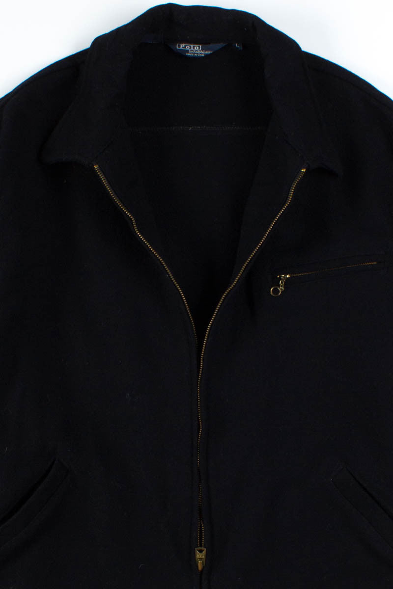 Black Polo Wool Jacket