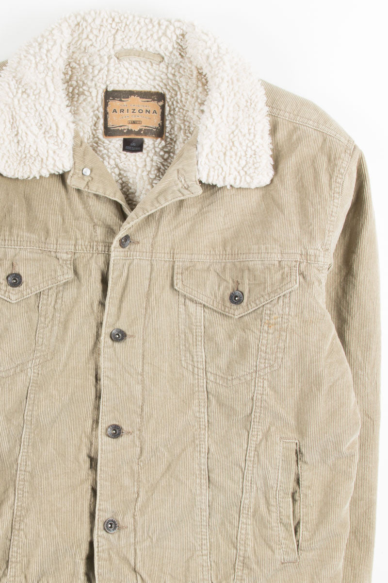 Tan Sherpa Lined Corduroy Coat 4