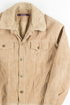 Tan Sherpa Lined Corduroy Coat 1