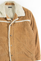 Tan Sherpa Lined Corduroy Coat 10