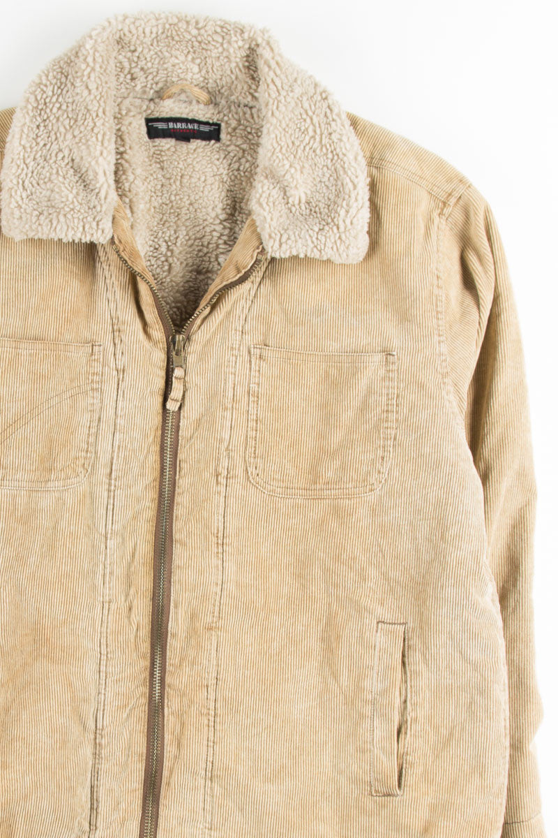 Tan Sherpa Lined Corduroy Coat 8