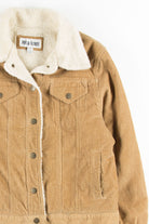 Tan Sherpa Lined Corduroy Jacket 1
