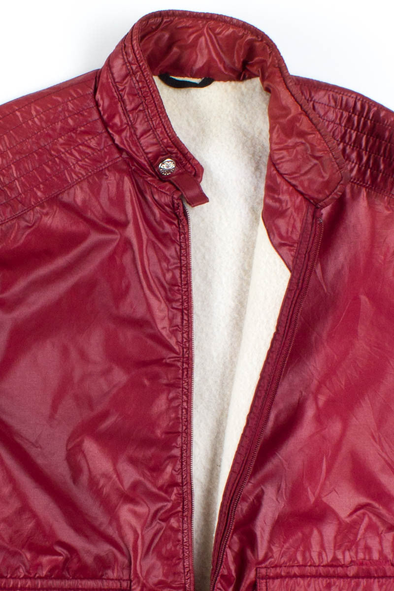 Burgundy Fleece Lined Jacket