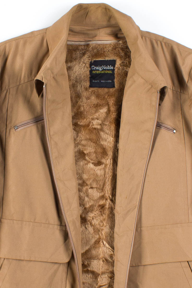 Tan Sherpa Lined Jacket