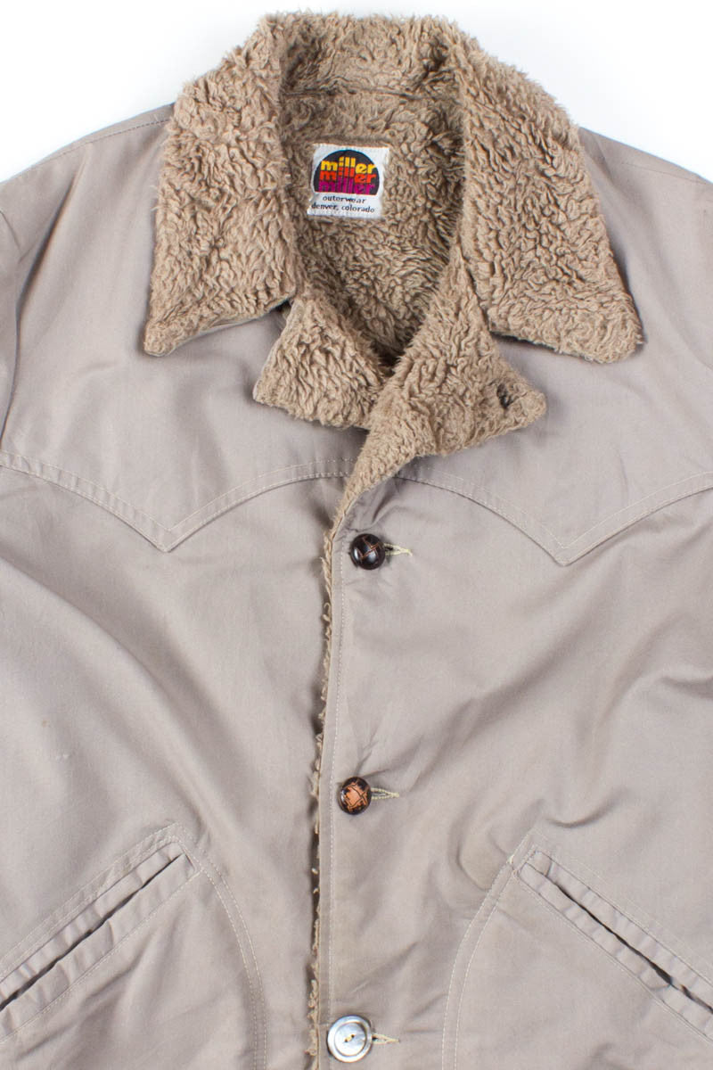 Grey Sherpa Lined Coat