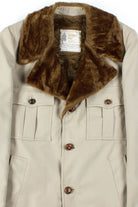 Tan Faux-Fur Lined Coat