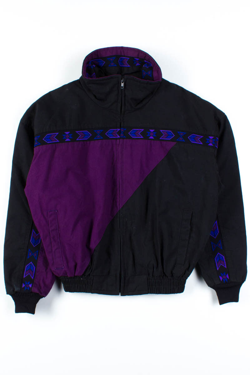 Black & Purple Winter Jacket