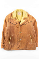 Beige Sherpa Lined Corduroy Coat