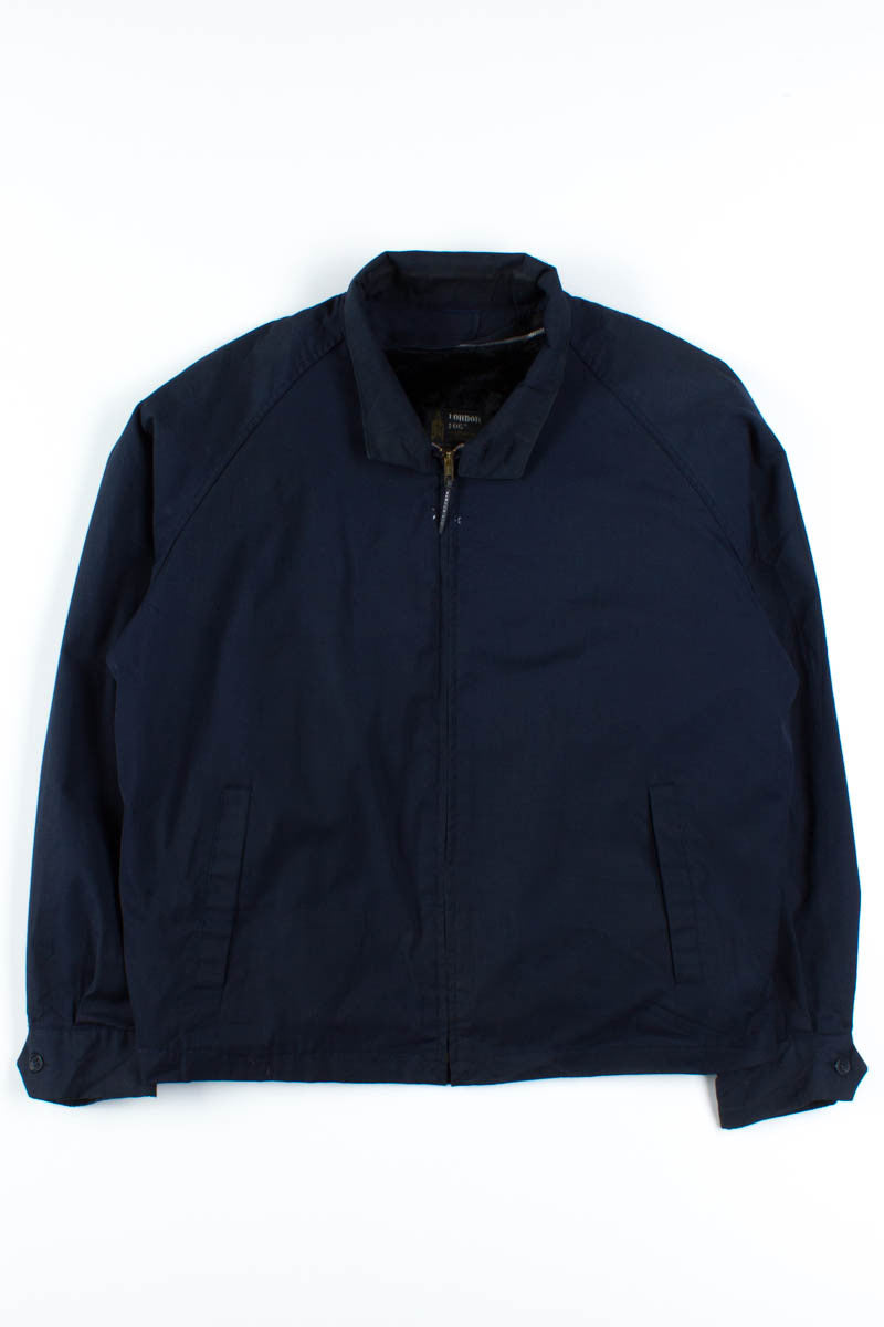 Navy Insulated Harrington Jacket
