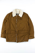 Brown Faux-Fur Lined Winter Coat
