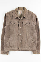Brown Sherpa Lined Corduroy Coat