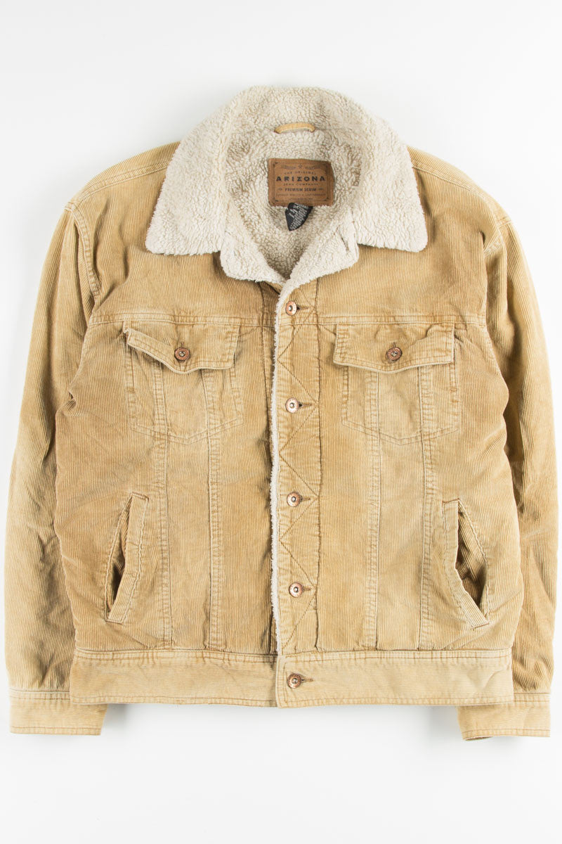 Tan Sherpa Lined Corduroy Coat 2