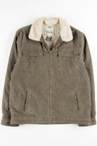 Brown Sherpa Lined Corduroy Coat 1