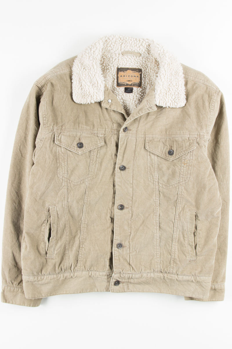 Tan Sherpa Lined Corduroy Coat 4