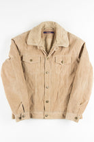 Tan Sherpa Lined Corduroy Coat 1