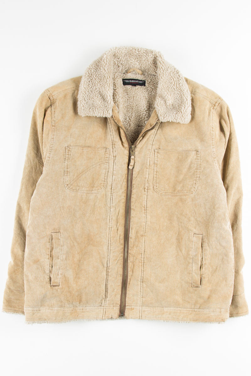 Tan Sherpa Lined Corduroy Coat 8