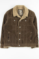 Brown Sherpa Lined Corduroy Jacket