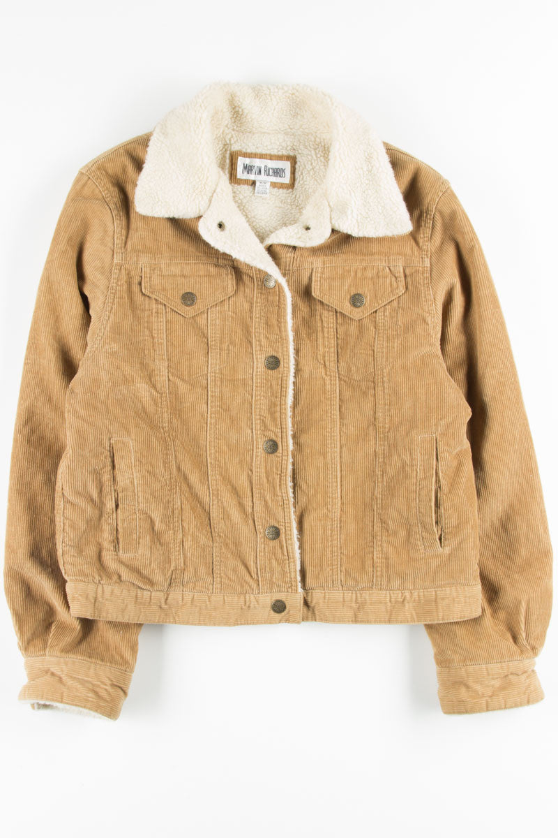 Tan Sherpa Lined Corduroy Jacket 1