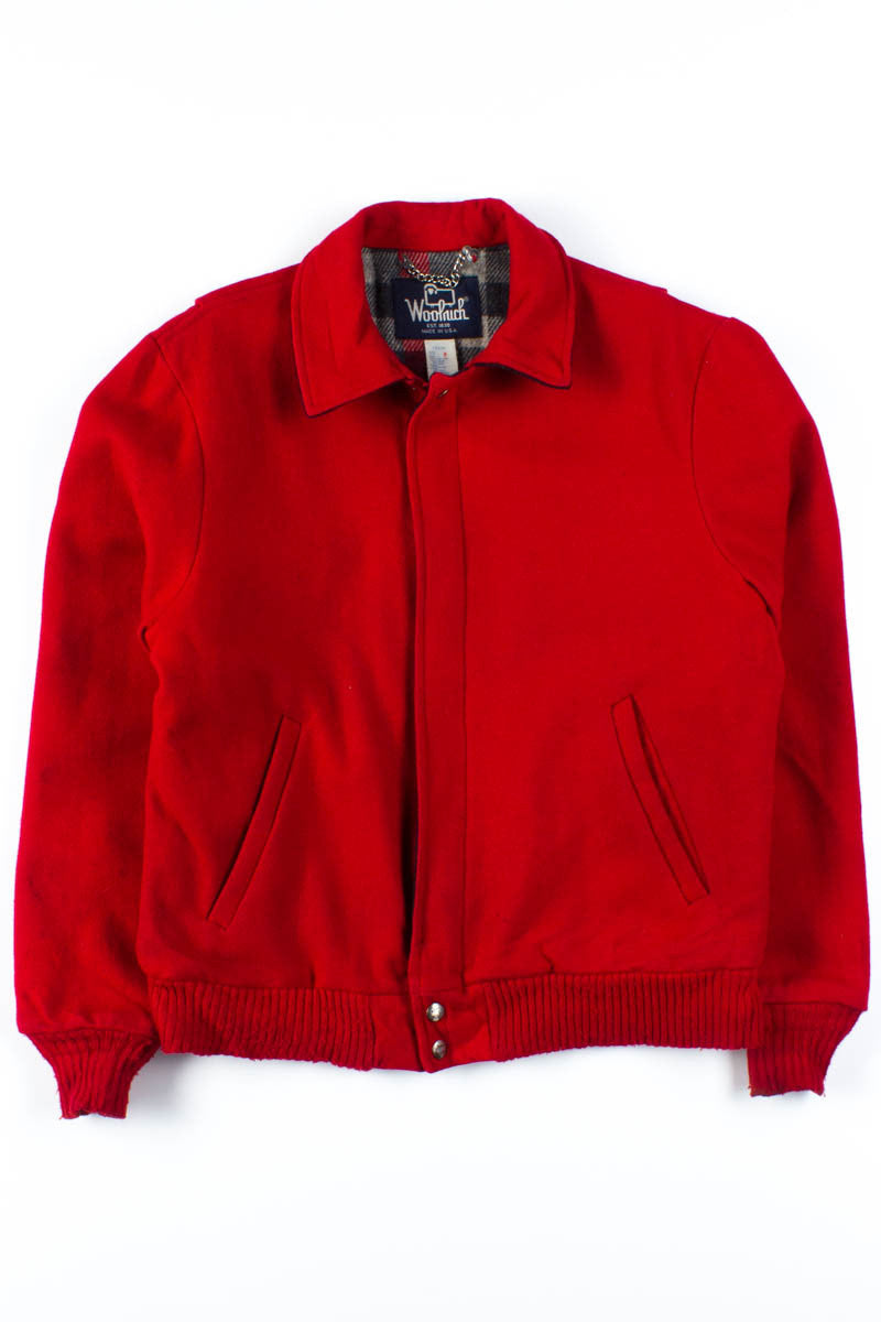 Red Woolrich Winter Coat