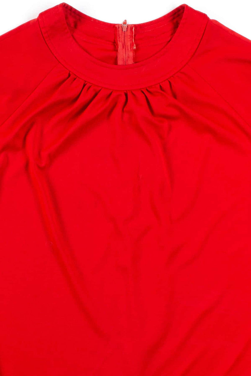 Solid Red Blouse
