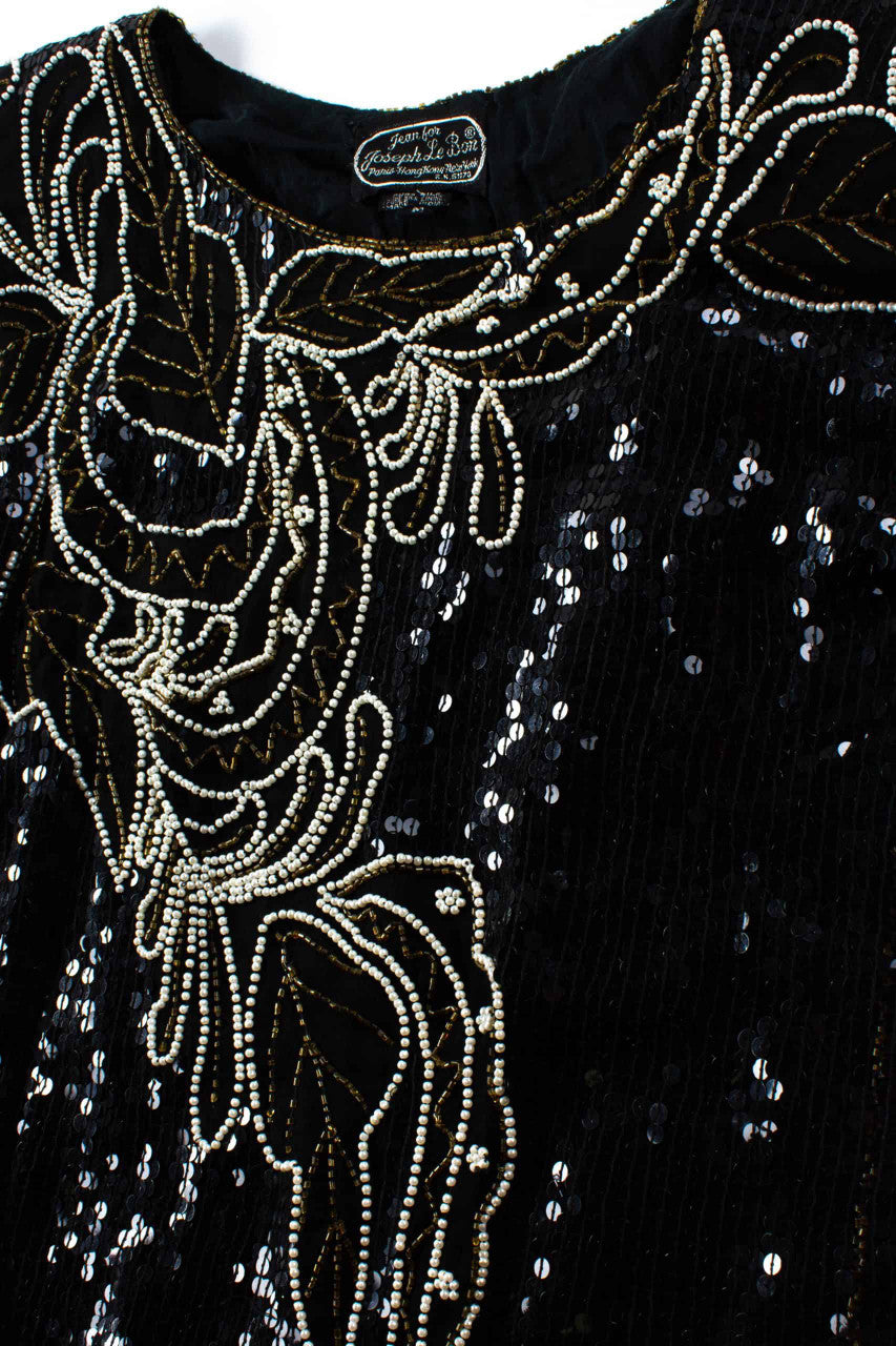 Joseph Le Bon Silk Sequin Top