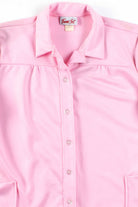 Pink Button Up Pocket Blouse
