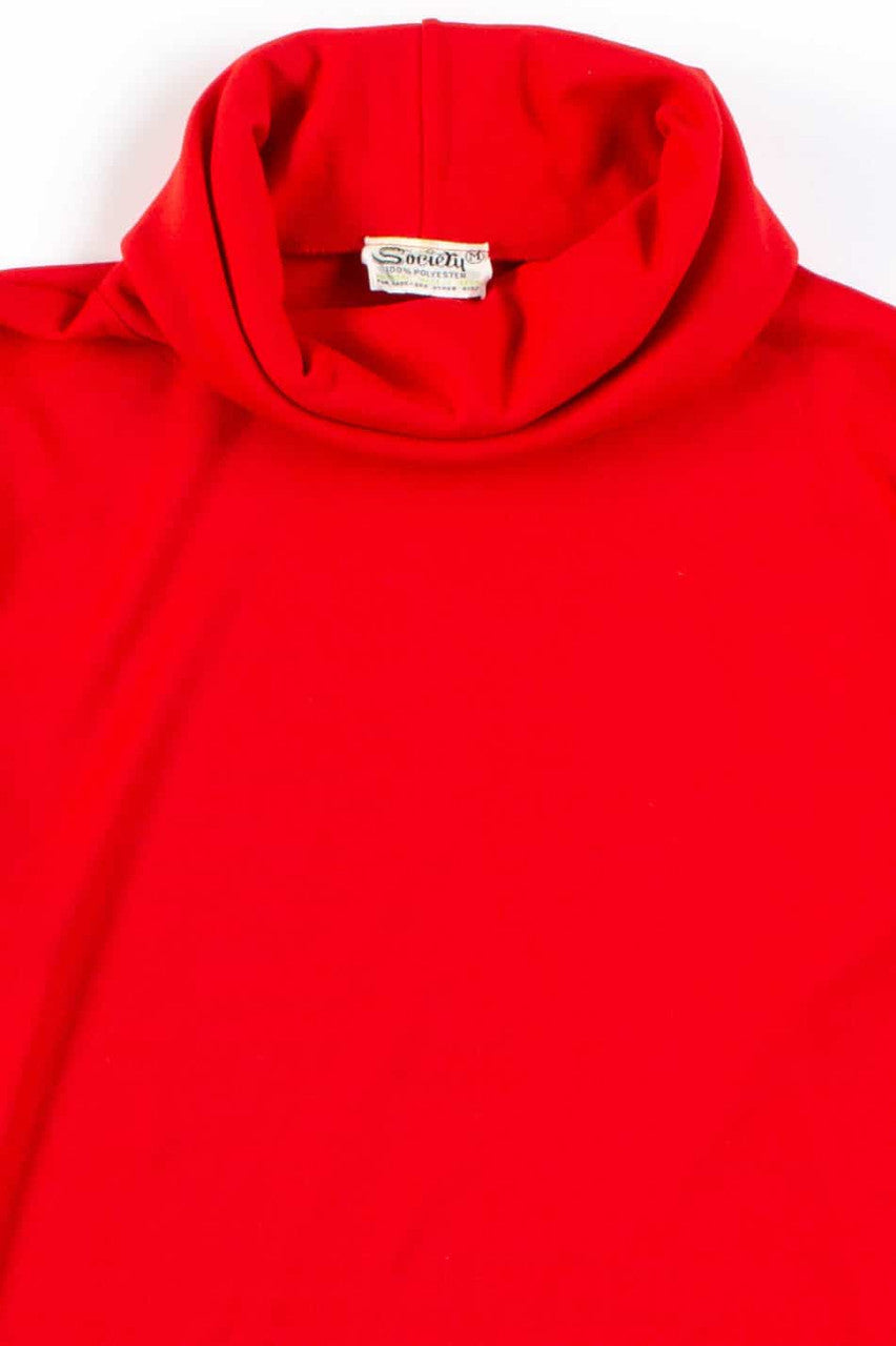 Vintage Red Turtleneck