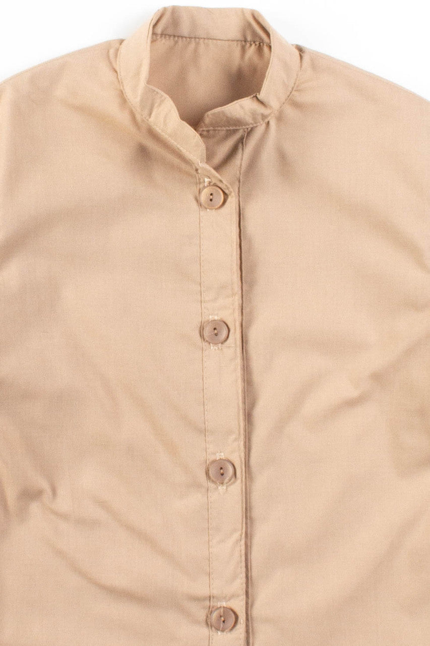 Tan Button Up Top