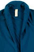 Dark Teal Open Front Blouse
