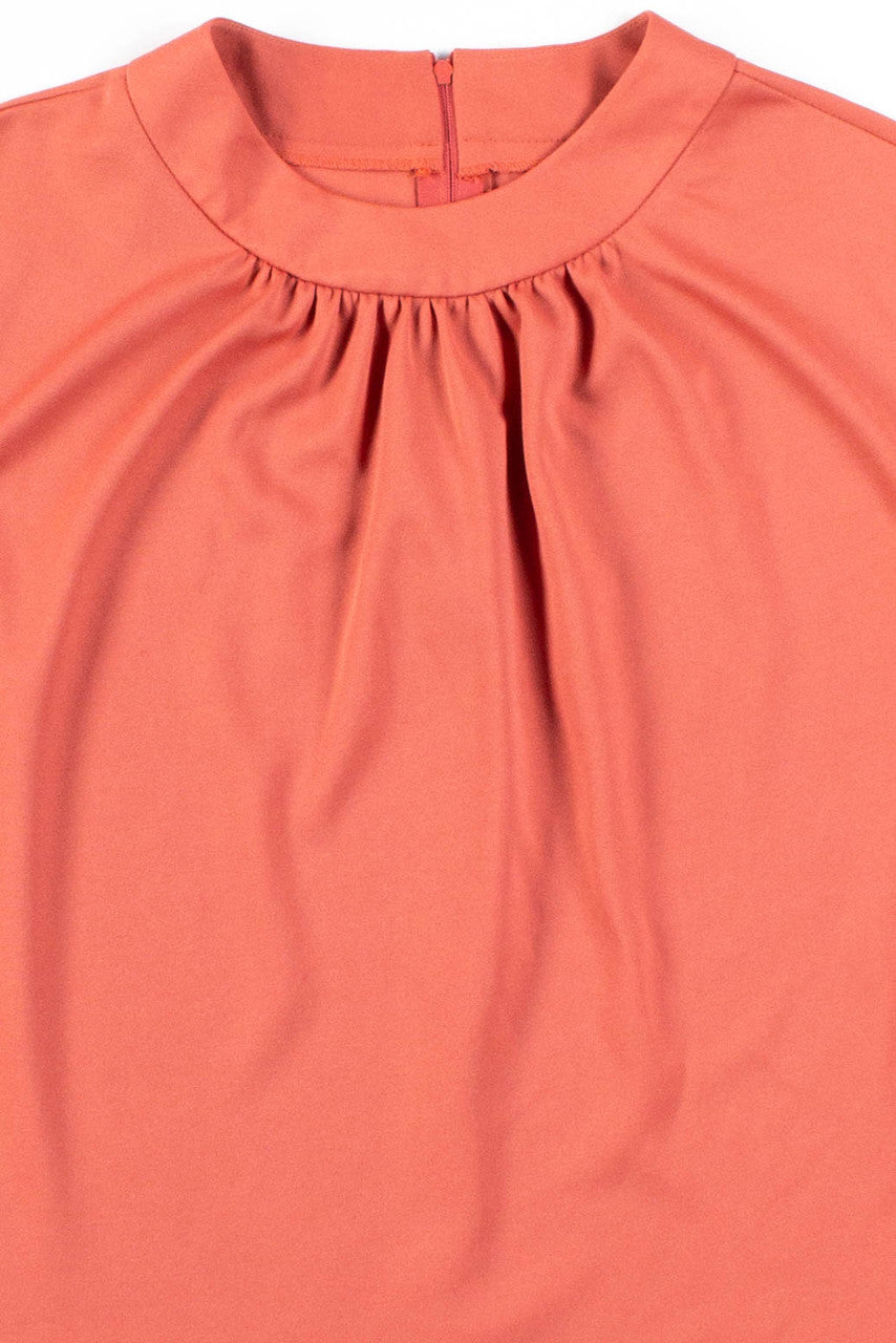 Salmon Sleeveless Blouse