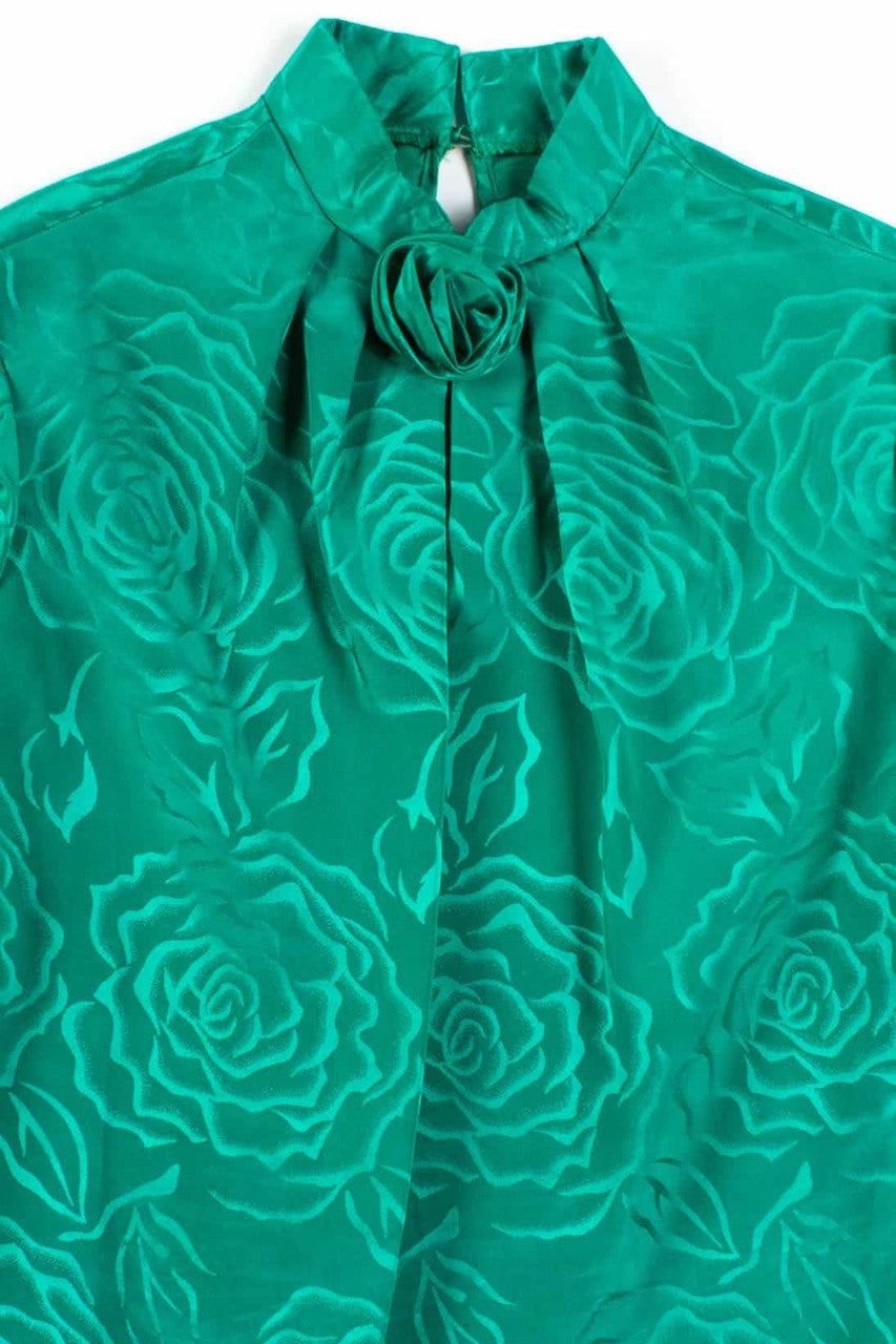 Emerald Rose Vintage Blouse