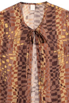 Gold Squares Sheer Kimono