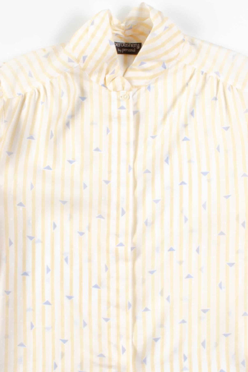 Stripes & Triangles Vintage Blouse