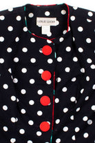 Vintage Polka Dot Button Up Vintage Top