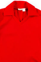 Red Ribbed Vintage Top