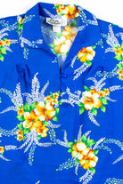 Blue Hawaiian Sleeveless Blouse