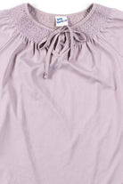 Lavender Crochet Neck Blouse