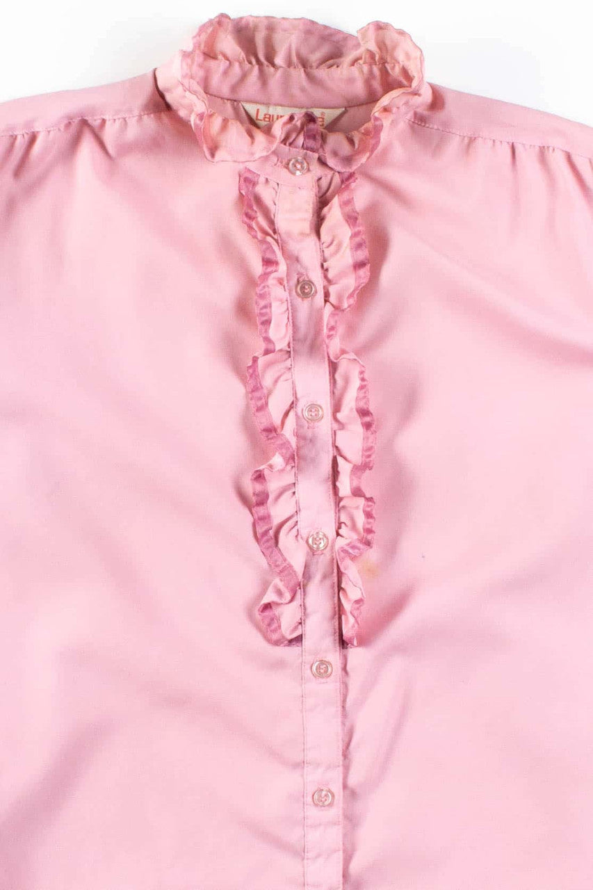 Pink Ruffled Blouse