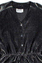 Silver Sheer Metallic Vintage Top
