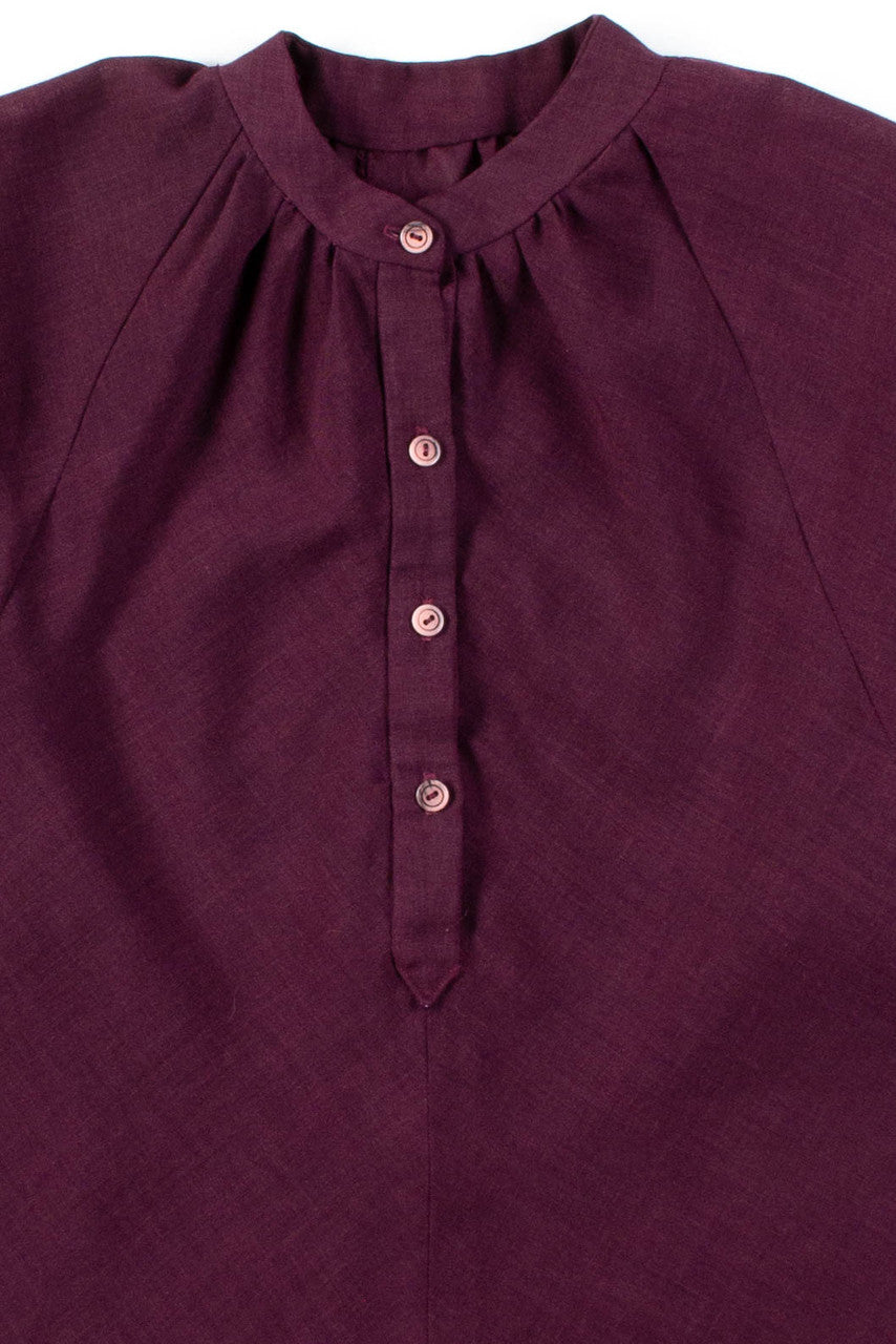 Plum Smock Blouse