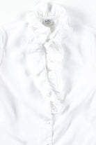 White Ruffled Blouse