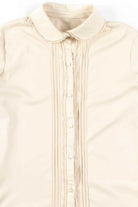 Beige Crochet Trimmed Blouse