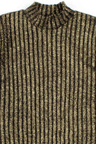 Black & Gold Metallic Striped T-Shirt